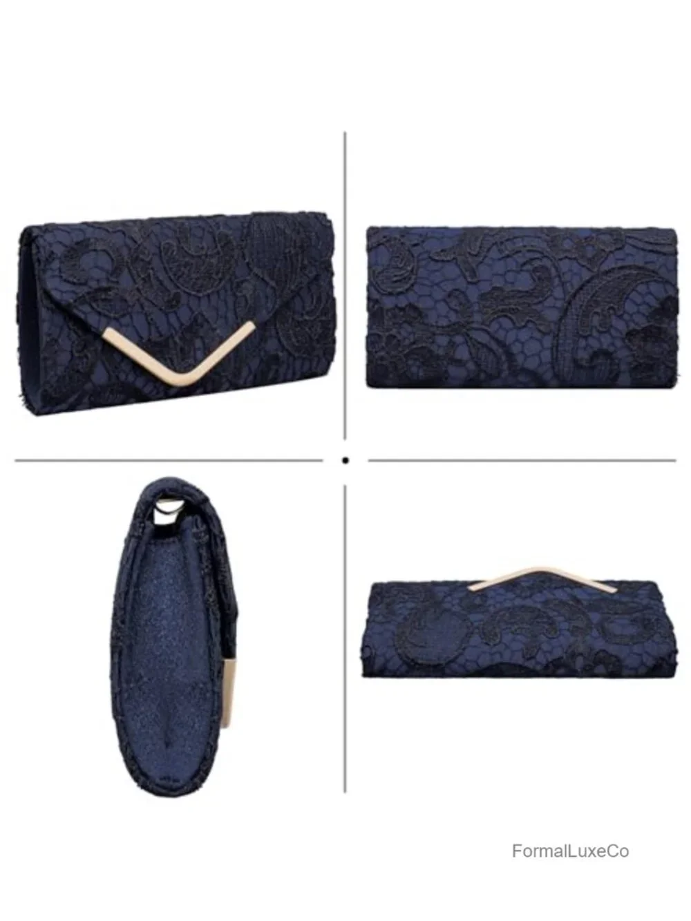 Shiny Sequin Envelope Clutch Evening Bag with Chain Sparkly Party Purse